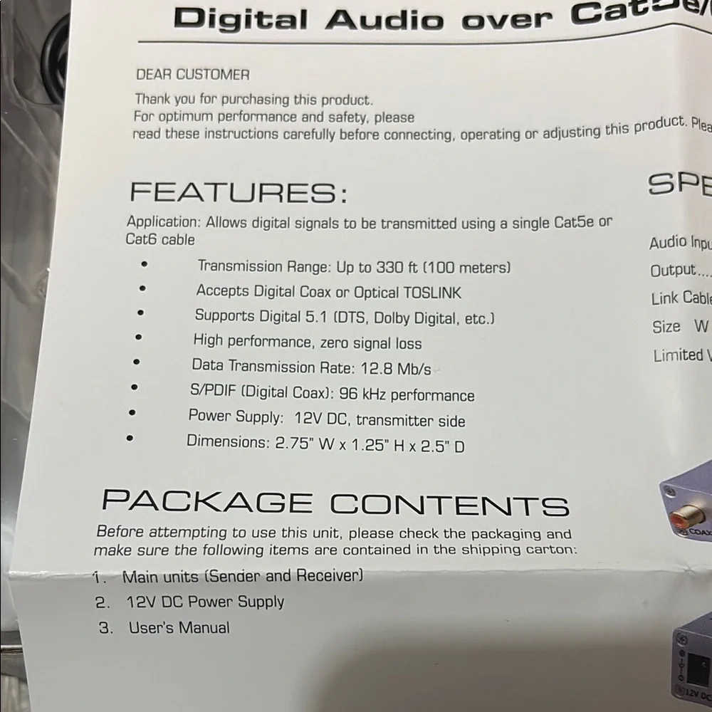 Vans Silver Digital Audio Cable Extender - Picture 4 of 6